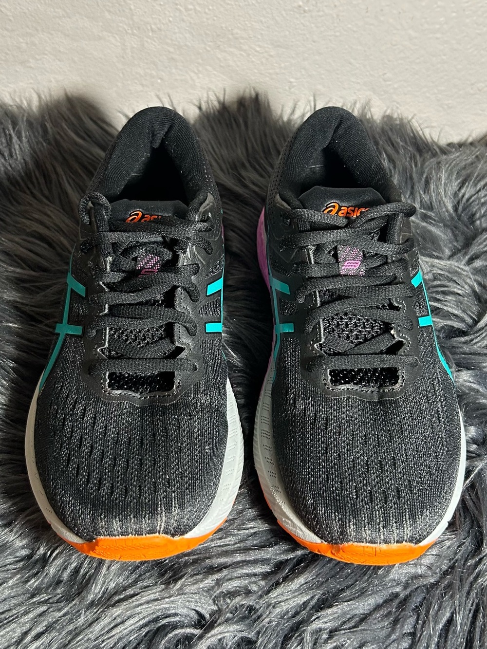 ASICS GT-2000 9 Trail Edition Running Walking Black/Baltic Jewel Sneakers Sz6.5 - Picture 3 of 9